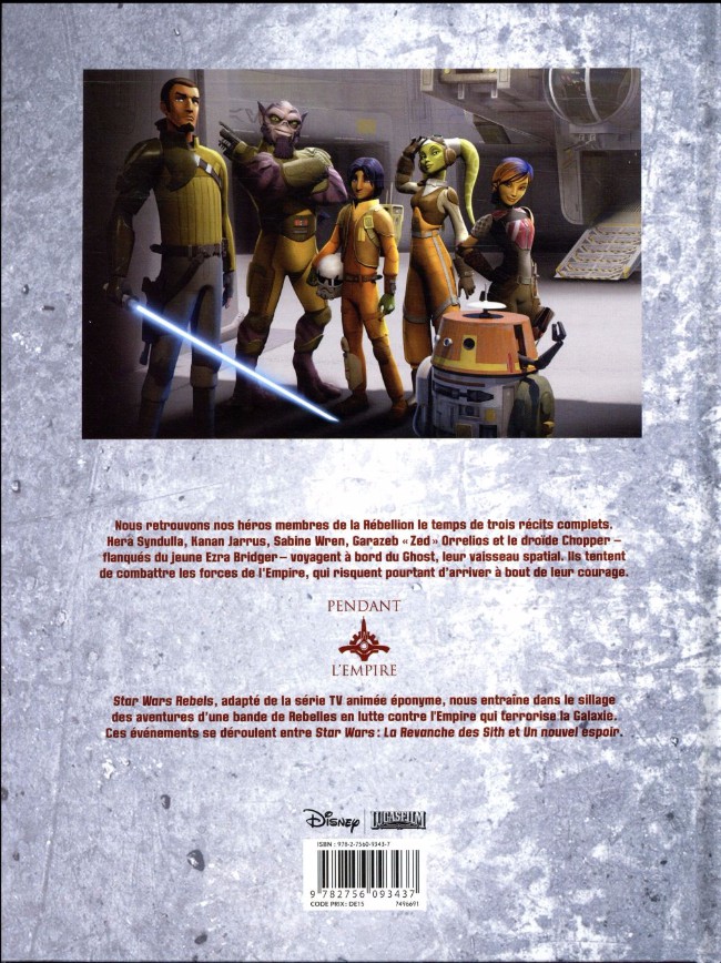 Verso de l'album Star Wars - Rebels Tome 7