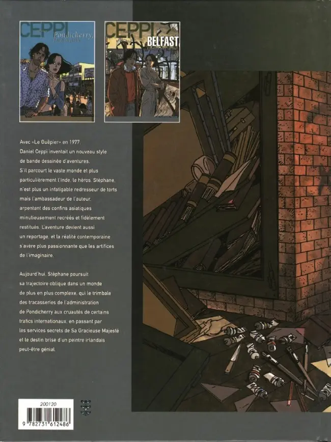 Verso de l'album Stéphane Clément Tome 9 Belfast, l'adieu aux larmes