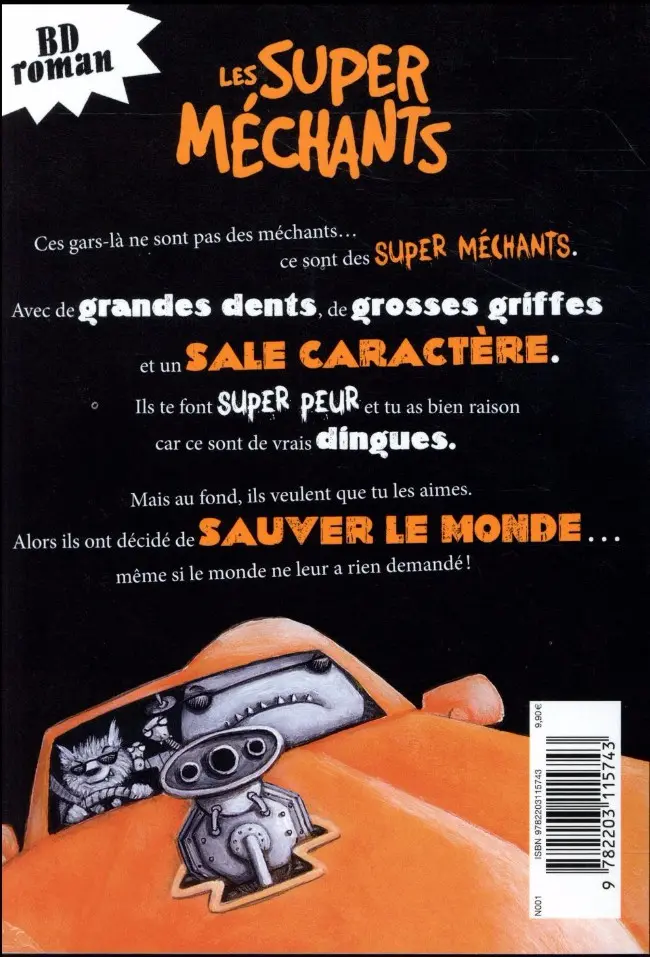 Verso de l'album Les Super méchants Tome 1 Opération toutous