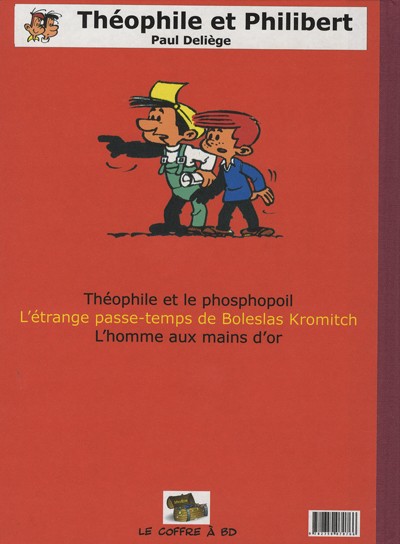Verso de l'album Théophile et Philibert Tome 2 L'étrange passe-temps de Boleslas Kromitch