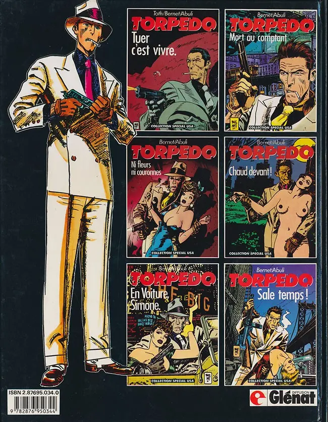 Verso de l'album Torpedo Tome 7 Sing-Sing Blues
