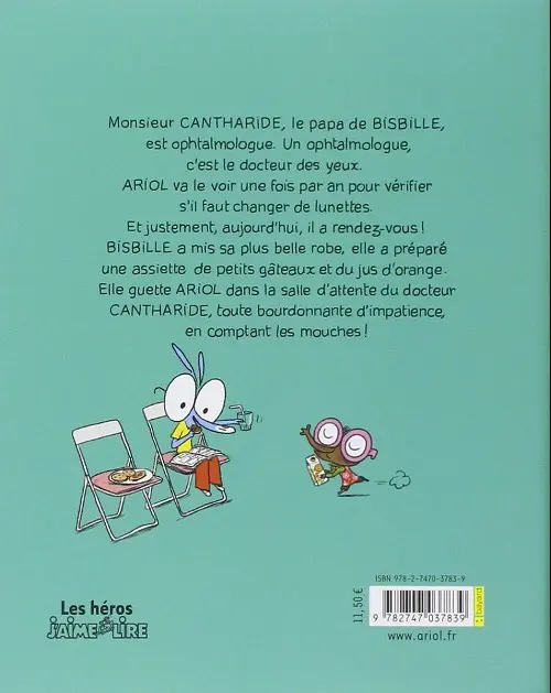 Verso de l'album Ariol Tome 5 Bisbille fait mouche