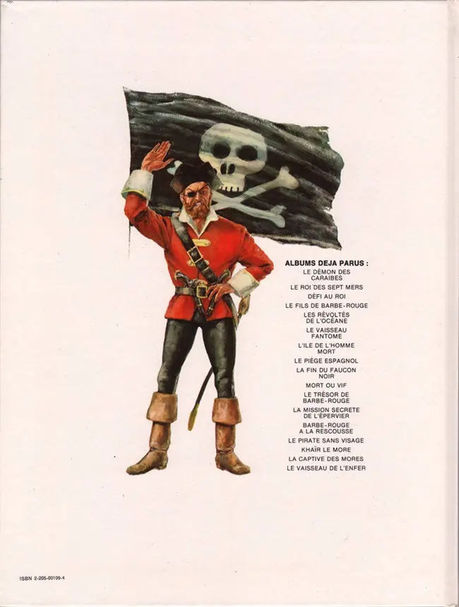 Verso de l'album Barbe-Rouge Tome 2 Le roi des sept mers