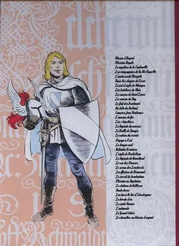 Verso de l'album Blason d'Argent Tome 1 Le mystère de la Cantenelle