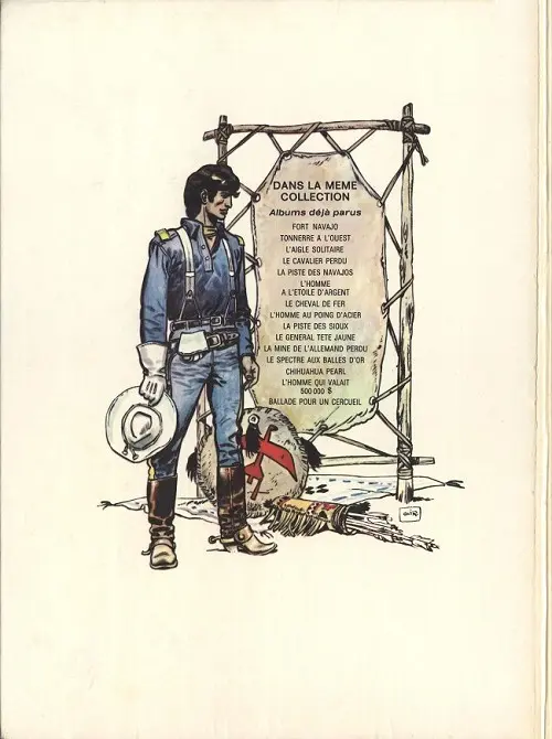 Verso de l'album Blueberry Tome 1 Fort Navajo