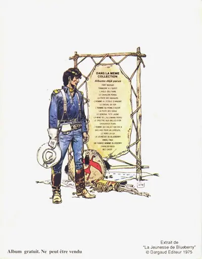 Verso de l'album La Jeunesse de Blueberry Tome 1