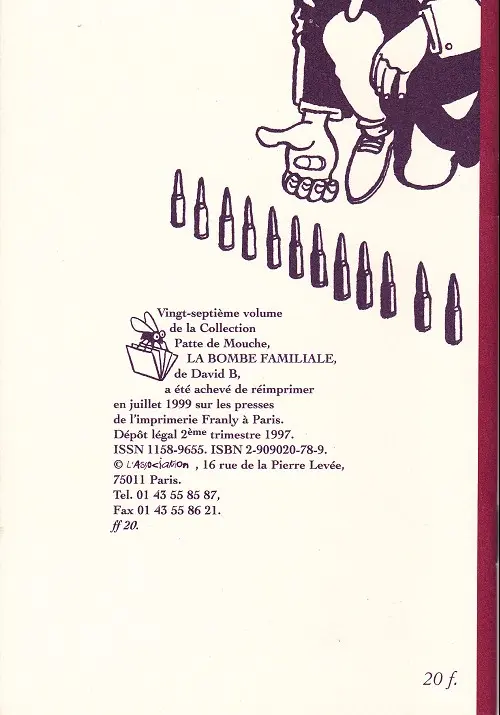 Verso de l'album La Bombe familiale
