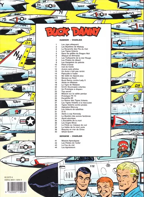 Verso de l'album Buck Danny Tome 10 Pilotes d'essai