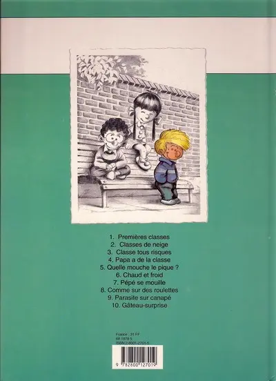 Verso de l'album Cédric Tome 3 Classe tous risques