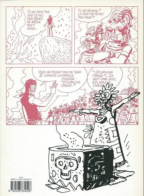Verso de l'album Corto Maltese Tome 10 Mû