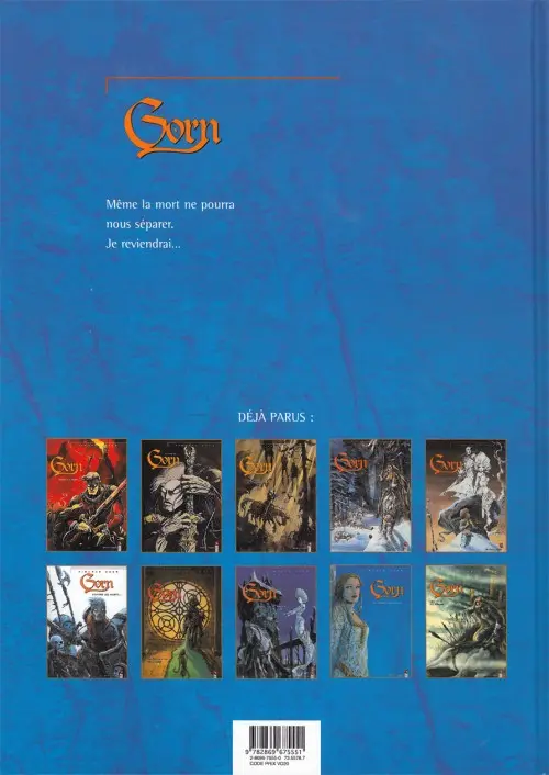 Verso de l'album Gorn Tome 2 Le pacte
