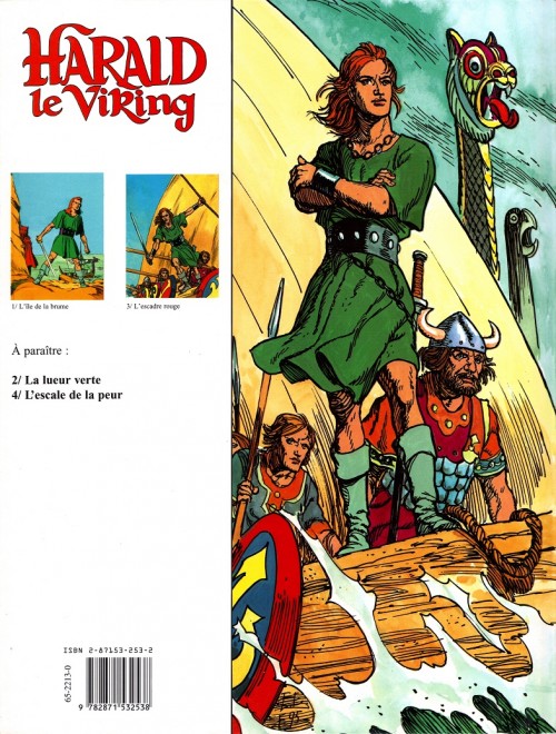 Verso de l'album Harald le Viking Tome 2 L'escadre rouge