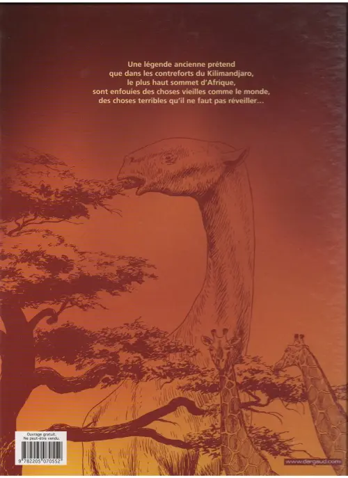 Verso de l'album Kenya Tome 1 Apparitions