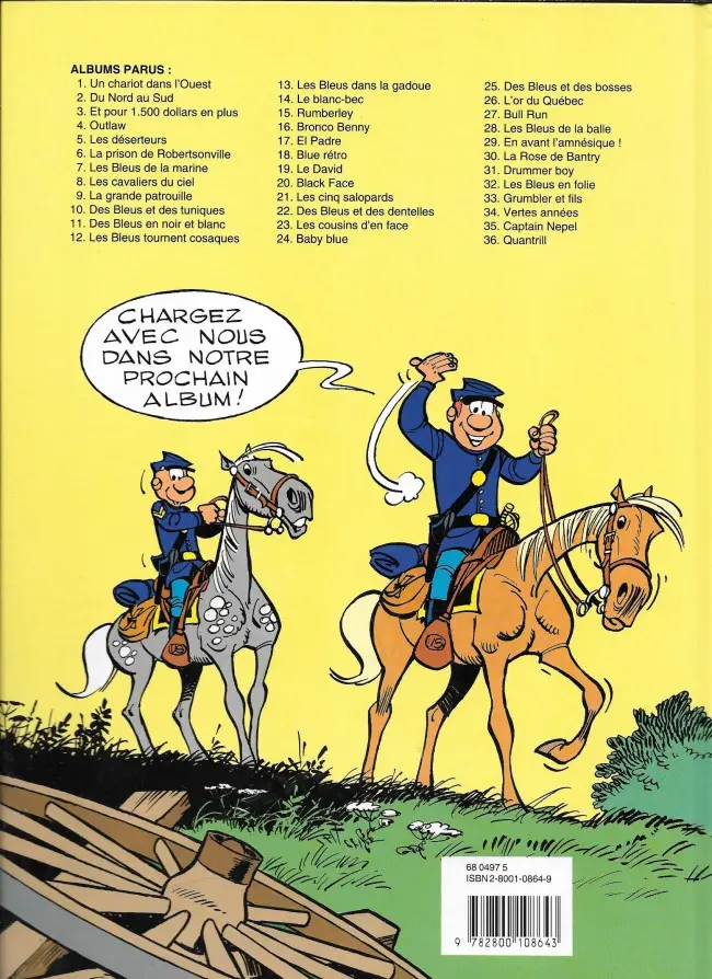Verso de l'album Les Tuniques Bleues Tome 7 Les bleus de la marine