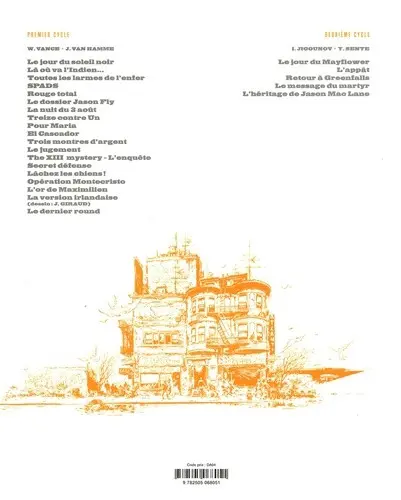 Verso de l'album XIII Tome 5 Rouge total