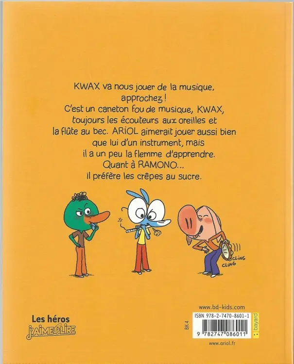 Verso de l'album Ariol Tome 13 Le canard calé