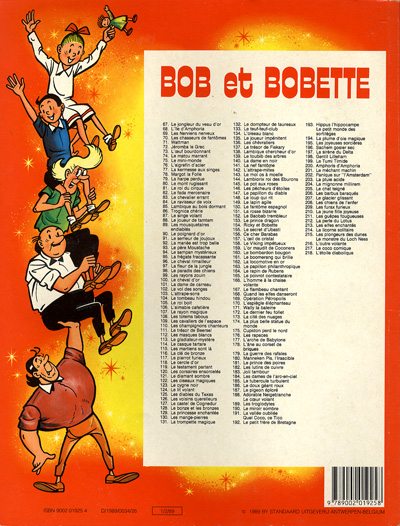 Verso de l'album Bob et Bobette Tome 218 L'étoile diabolique