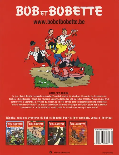 Verso de l'album Bob et Bobette Tome 318 Les cinglés de sucre