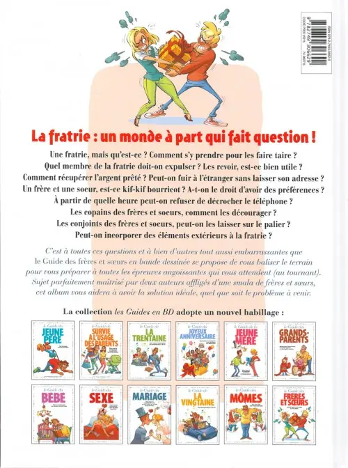Verso de l'album Le Guide Tome 38 Le guide des frères et sœurs
