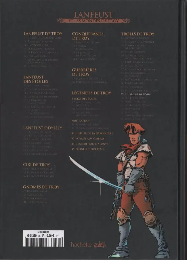 Verso de l'album Lanfeust et les mondes de Troy Tome 59 Trolls de Troy - L'histoire de Waha