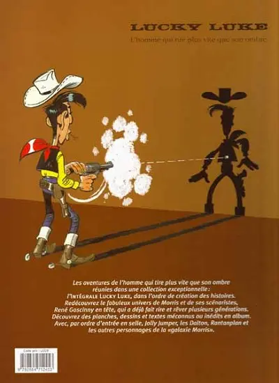 Verso de l'album Lucky Luke (2002) L'Integrale 23