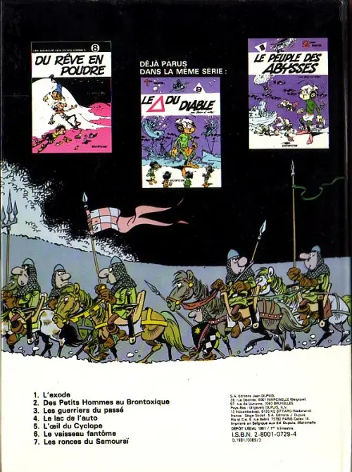 Verso de l'album Les Petits hommes Tome 11 Dans les griffes du seigneur