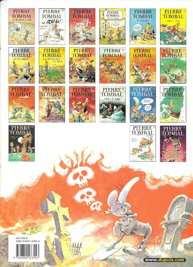 Verso de l'album Pierre Tombal Tome 21 K.os