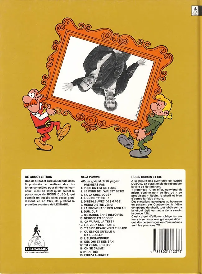 Verso de l'album Robin Dubois Tome 18 On se calme !