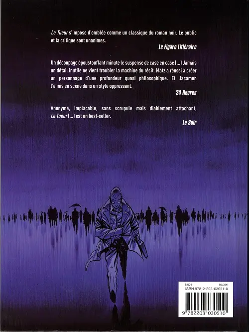 Verso de l'album Le Tueur Premier cycle Tome 2