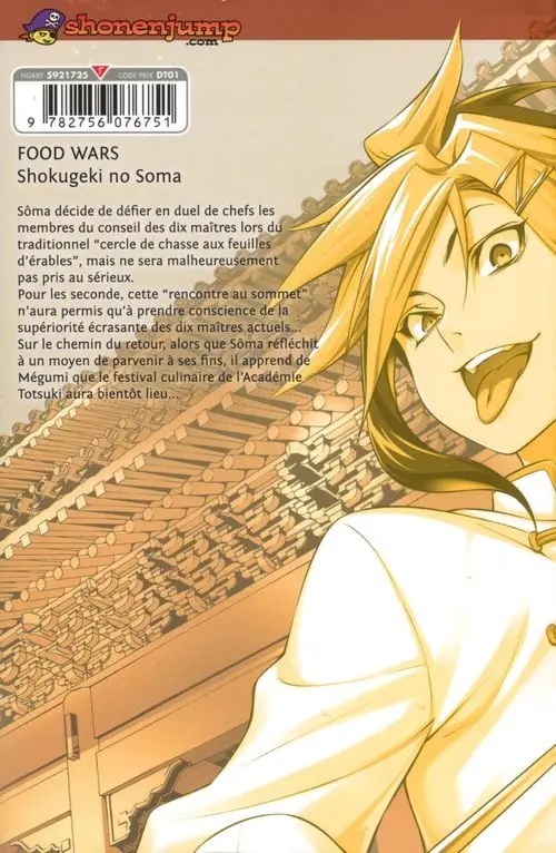 Verso de l'album Food Wars ! 15