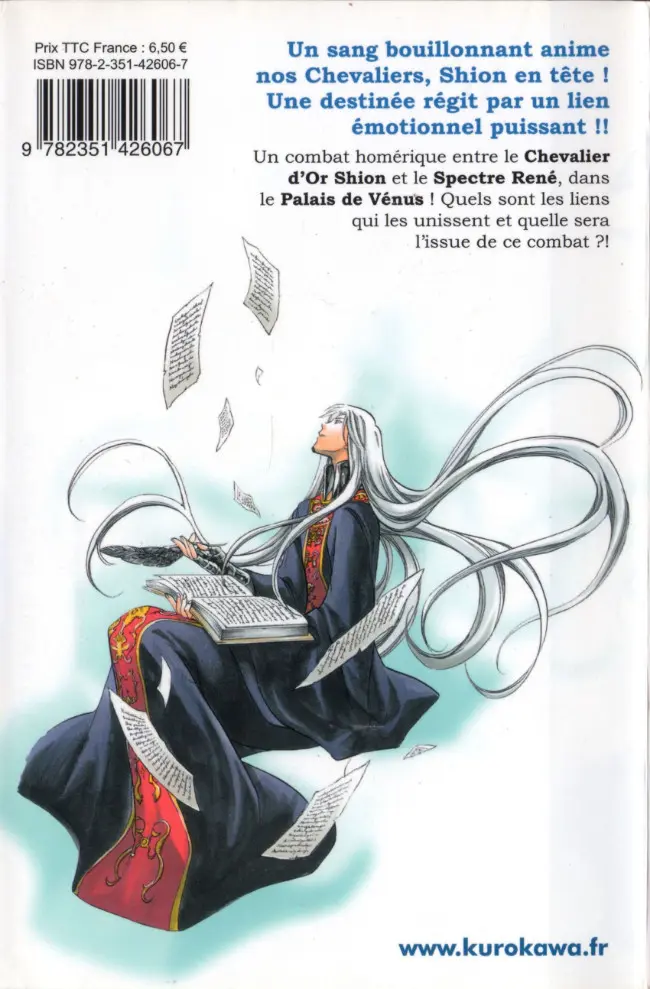 Verso de l'album Saint Seiya the lost canvas 20