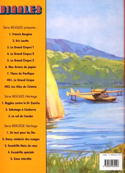 Verso de l'album Biggles Héritage Tome 3 Le Vol du condor