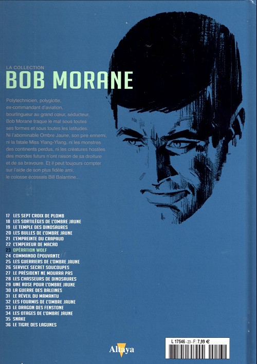Verso de l'album Bob Morane La collection - Altaya Tome 23 Opération Wolf