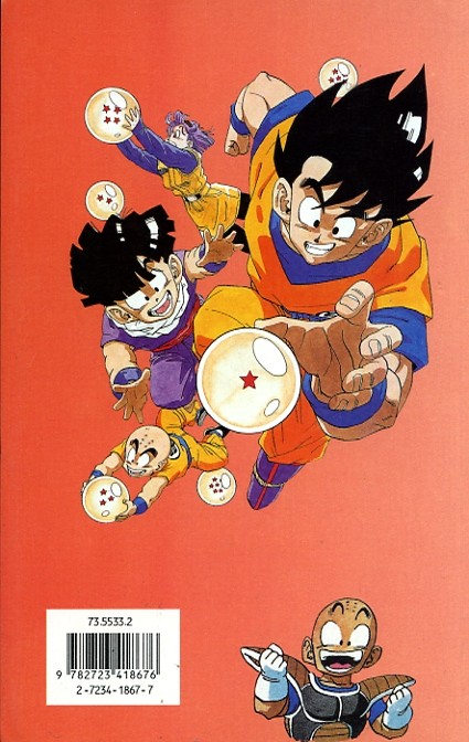 Verso de l'album Dragon Ball (sens français) Tome 24 Le Capitaine Ginué