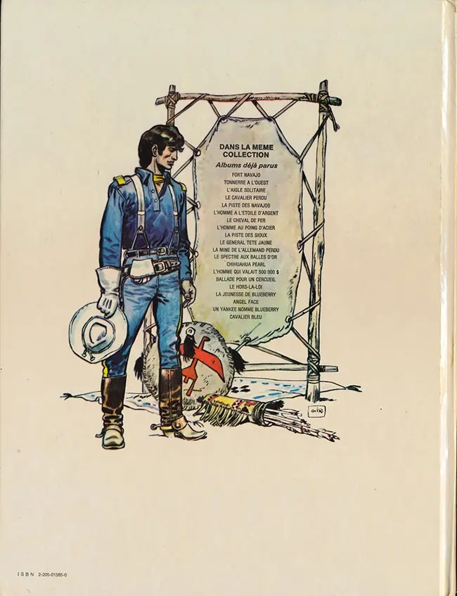 Verso de l'album La Jeunesse de Blueberry Tome 3 Cavalier bleu
