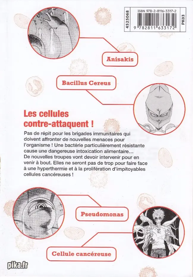 Verso de l'album Les Brigades immunitaires 2