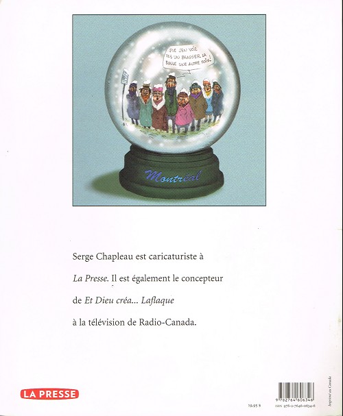 Verso de l'album L'année Chapleau 2008