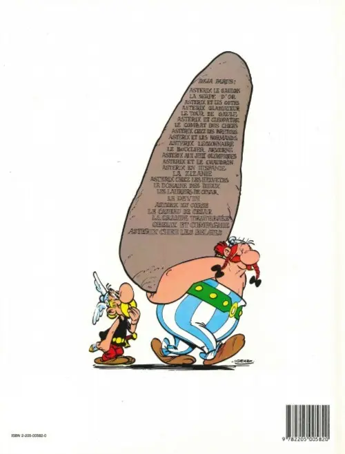 Verso de l'album Astérix Tome 17 Le domaine des dieux