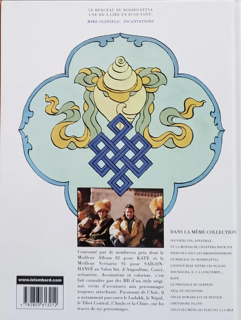 Verso de l'album Jonathan Tome 4 Le berceau du Bodhisattva