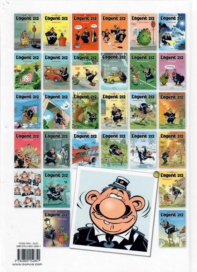 Verso de l'album L'Agent 212 Tome 15 L'appeau de l'ours