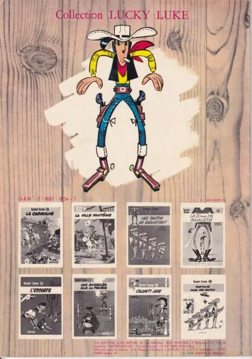 Verso de l'album Lucky Luke Tome 15 L'évasion des Dalton