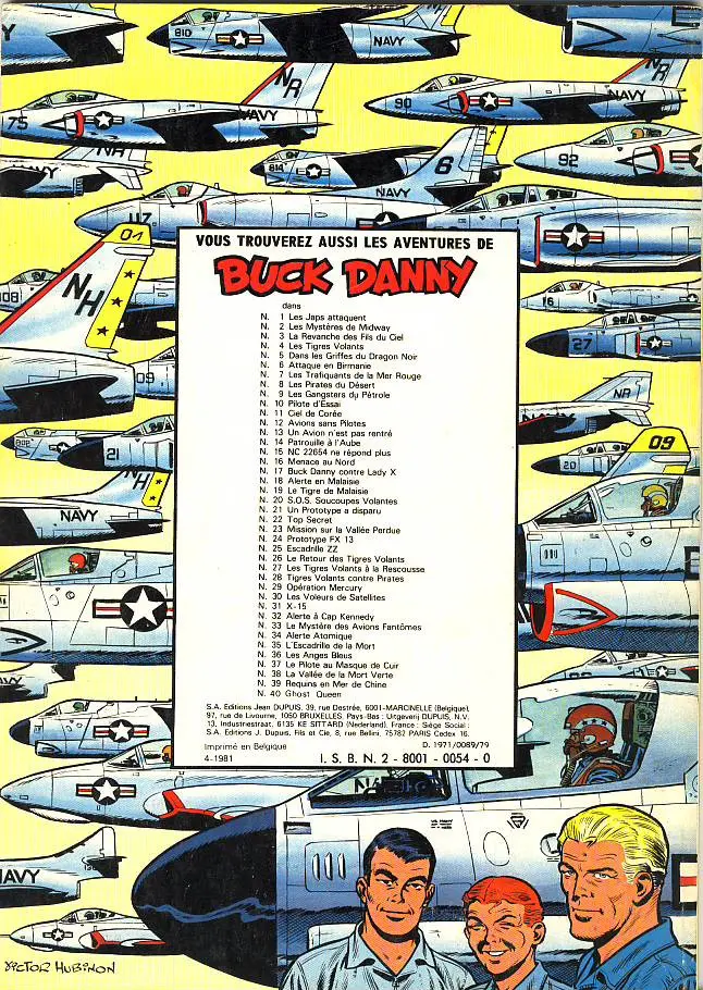 Verso de l'album Buck Danny Tome 17 Buck Danny contre Lady X