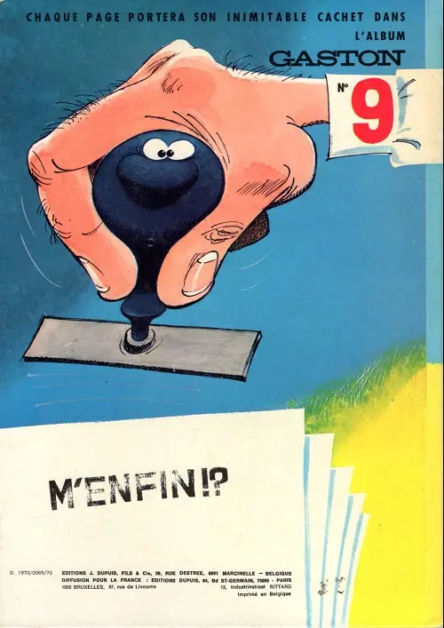 Verso de l'album Gaston Tome 8 Lagaffe nous gâte