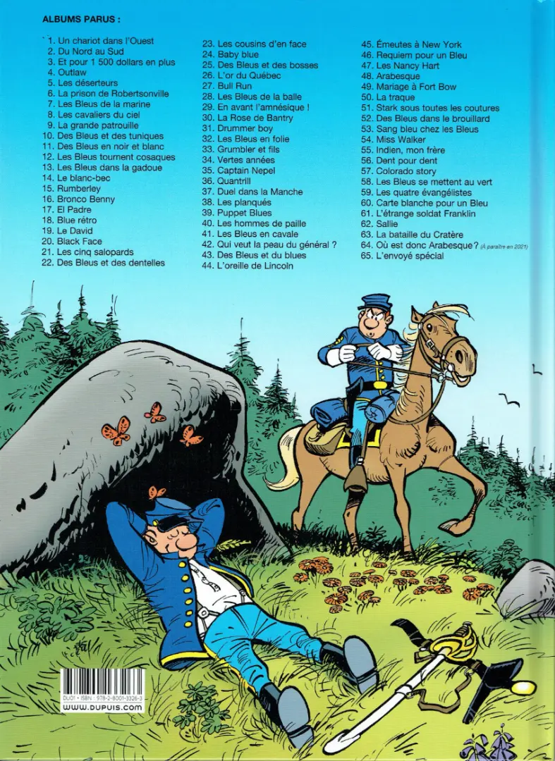 Verso de l'album Les Tuniques Bleues Tome 46 Requiem pour un Bleu