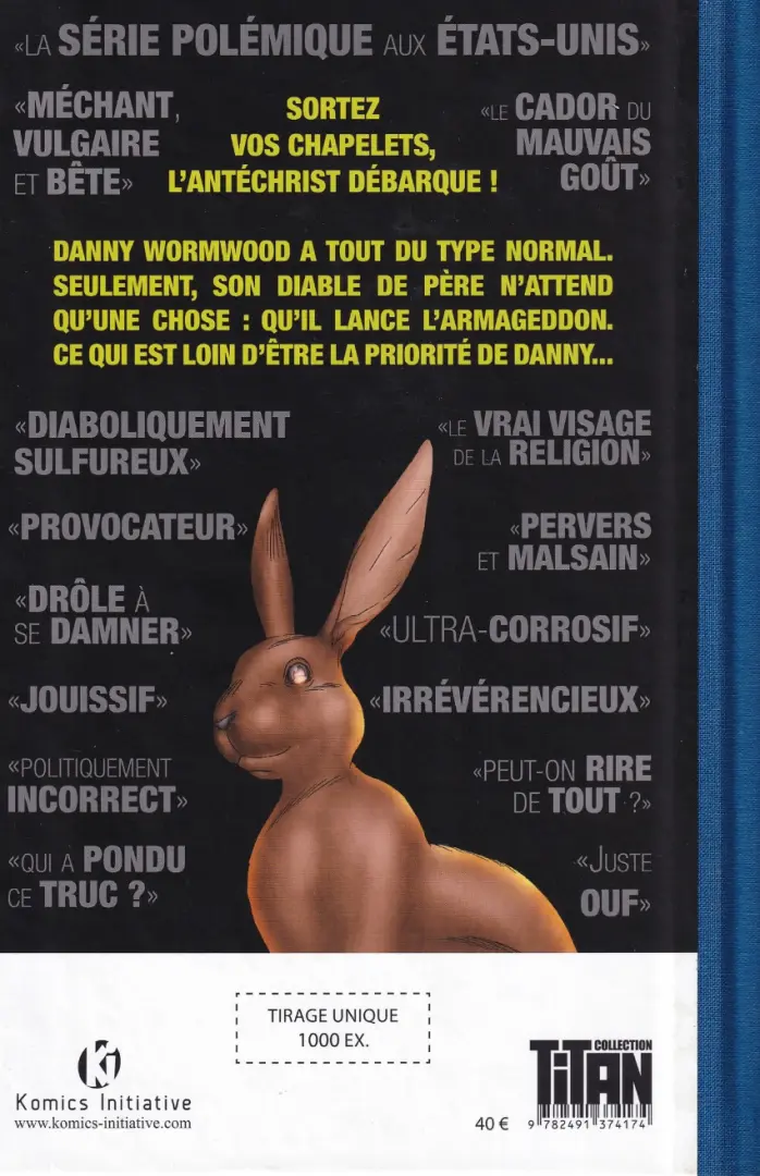 Verso de l'album Les chroniques de Wormwood