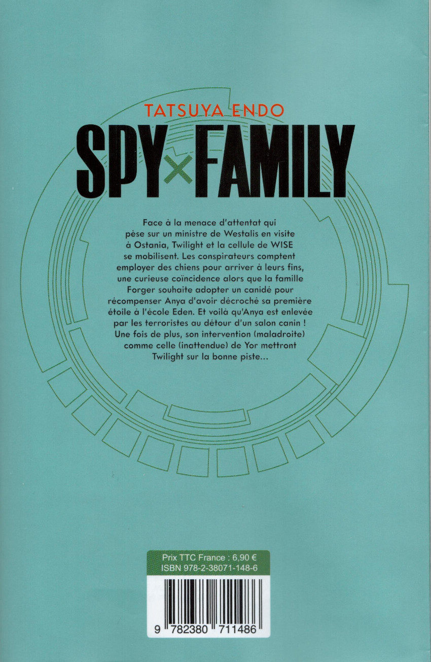 Verso de l'album Spy x Family 4