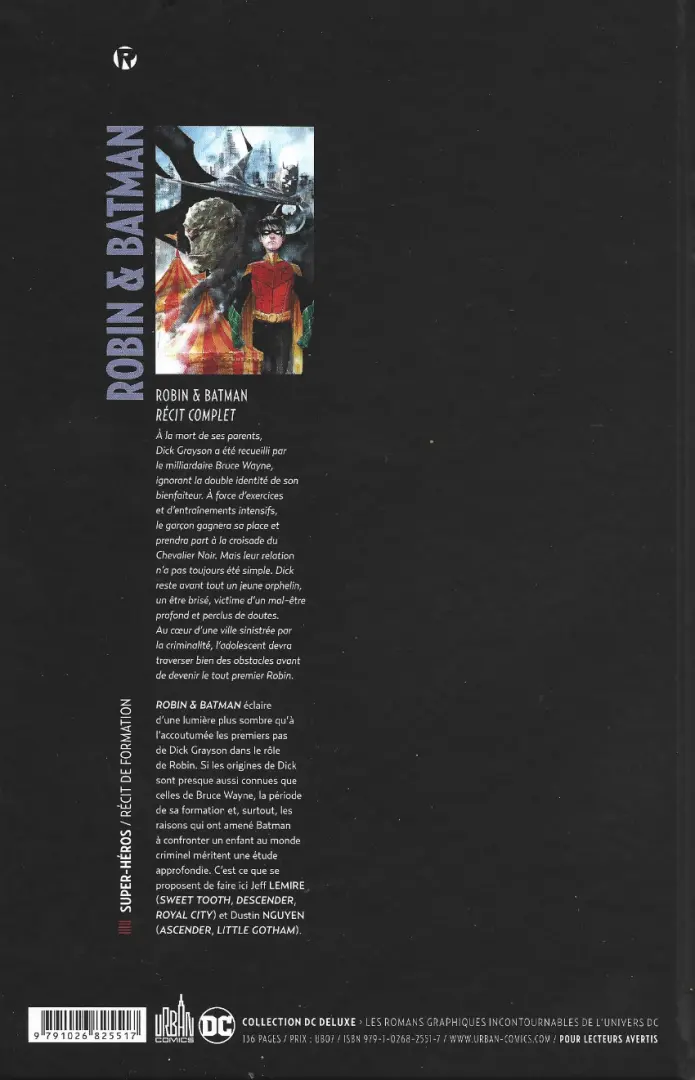 Verso de l'album Robin & Batman