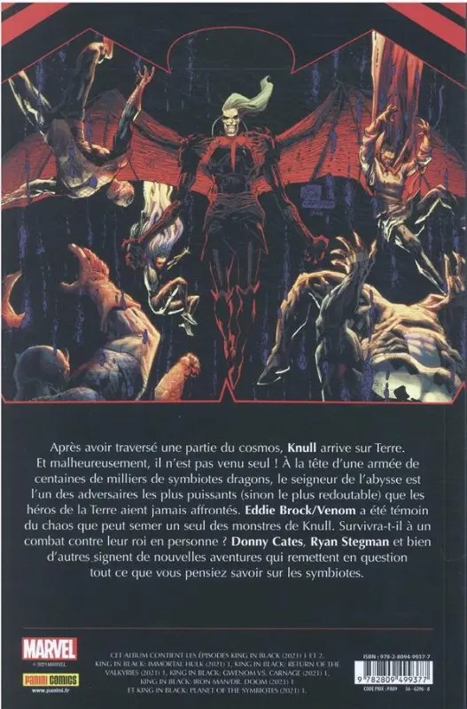 Verso de l'album King in black Volume 1/4