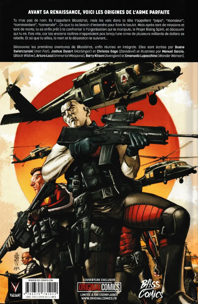 Verso de l'album Bloodshot Intégrale