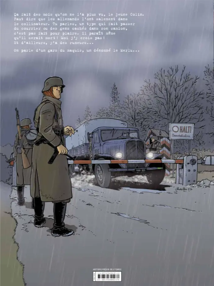 Verso de l'album Le merlu Tome 2 Les routes du sang